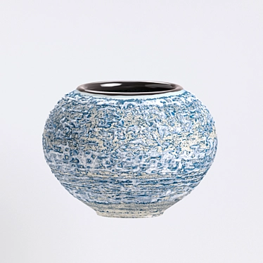 Black Lustre Ceramic Vase 3D model image 1 