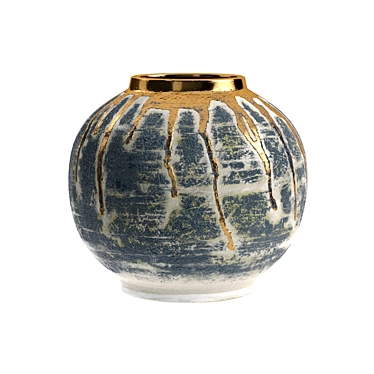 Gilded Elegance: MAGMA Medium Jar 3D model image 1 