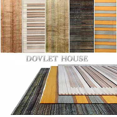 Luxurious DOVLET HOUSE Carpets Set 3D model image 1 