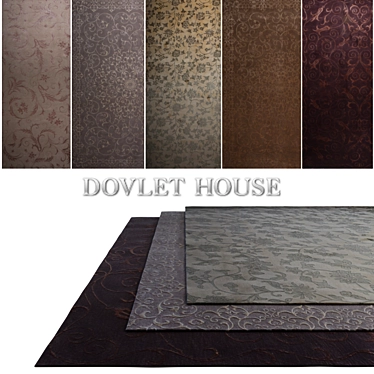 DOVLET HOUSE Carpets - 5 Pieces (Part 104) 3D model image 1 