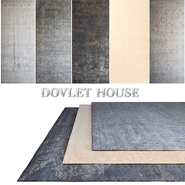 DOVLET HOUSE 5-Piece Carpet Collection 3D model image 1 