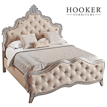 Hooker Furniture Bedroom Sanctuary Upholstered King Panel Bed