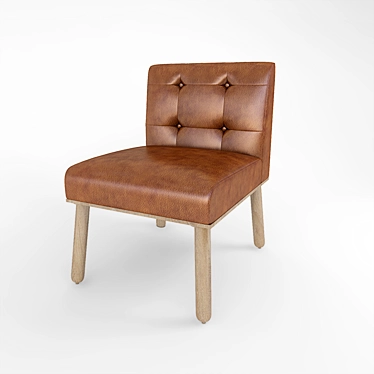 Elegant Velvet Accent Chair 3D model image 1 