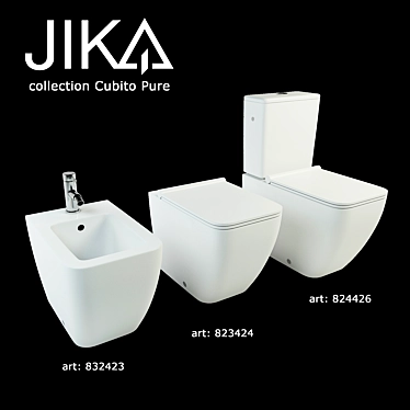 JIKA Cubito Pure Floorstanding WC+BIDET 3D model image 1 