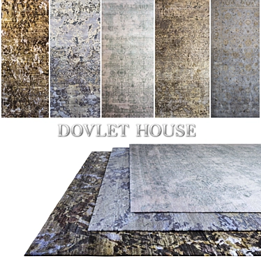 DOVLET HOUSE 5-Piece Carpet Collection (Part 96) 3D model image 1 