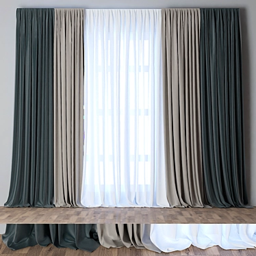 Sparkle Shimmer Curtain - 28 3D model image 1 