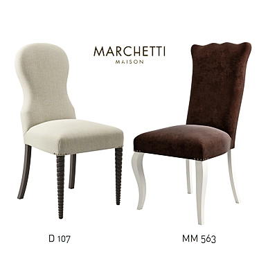 Elegant Chairs: Marchetti Maison 3D model image 1 