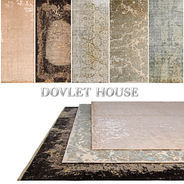 Title: DOVLET HOUSE Carpets Set (Part 124) 3D model image 1 