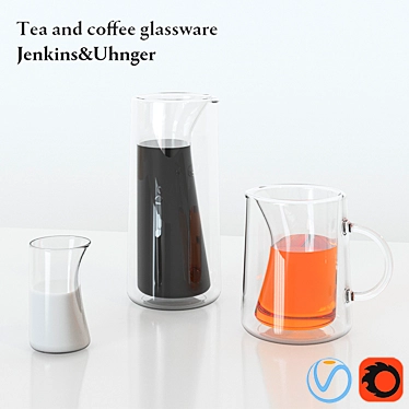 Designer Coffee & Tea Jugs 3D model image 1 