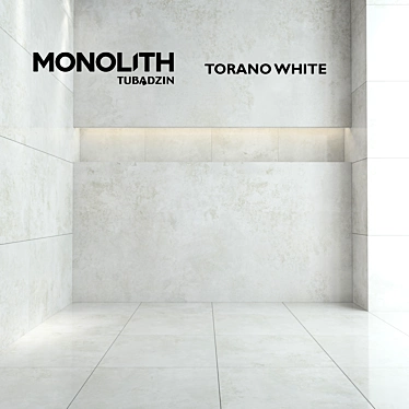 Torano White Polished Tiles 3D model image 1 