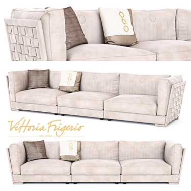 Durini Vittoriafrigerio Sofa - Elegant and Spacious 3D model image 1 