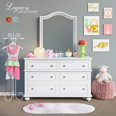 Classic Furniture Legacy Set 5: Accessories, Decor & Toys 3D model image 1 