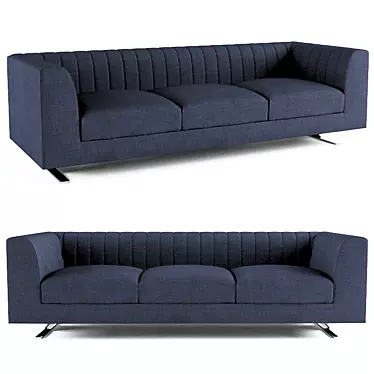 Quilt Tacchini Sofa: Sleek and Stylish 3D model image 1 