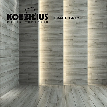 Korzilius Craft Gray Wood Planks 3D model image 1 