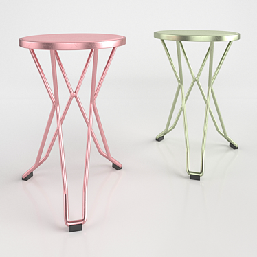 Madrid Stool: Stylish Seating Solution by Isimar 3D model image 1 