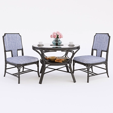 Nueva Dining Table & Highland house Rossmore side chair