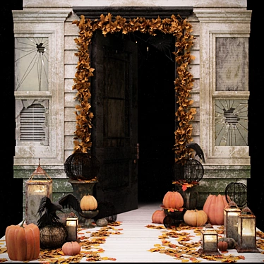 Spooky Halloween Entry Set 3D model image 1 