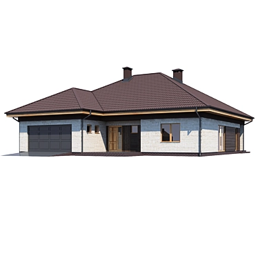 Private House Design V168 3D model image 1 
