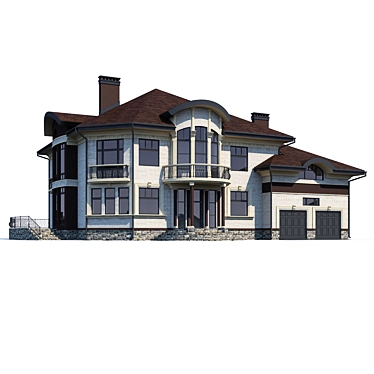 Modern Private House Design 3D model image 1 