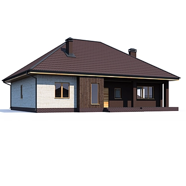 Modern Private House Design 3D model image 1 