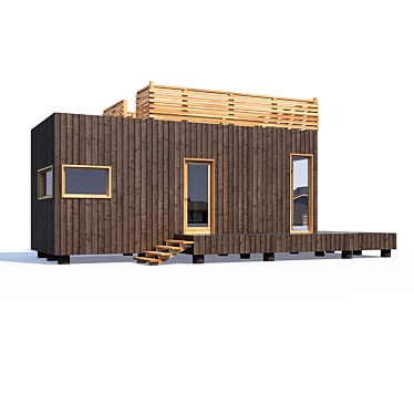 Modern 3D House Design 3D model image 1 