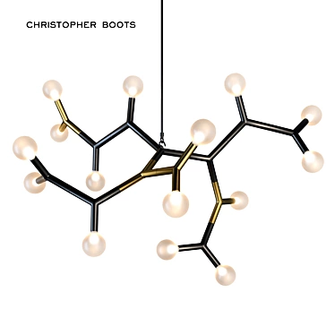 Modular BCAA-15 Chandelier: A Stunning Creation by Christopher Boots 3D model image 1 