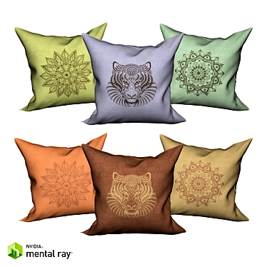 Plush Charm Decorative Pillows 3D model image 1 