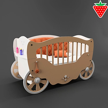 Dreamy Carriage Crib 3D model image 1 