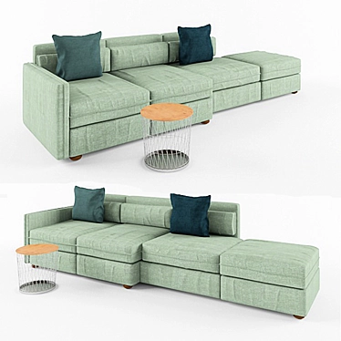 Transformable Modular Sofa - VALLENTUNA 3D model image 1 