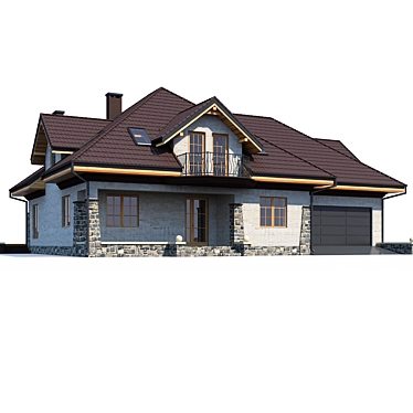 Modern House Design Model 3D model image 1 