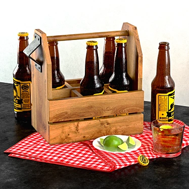 Refreshing Lime Beer Box 3D model image 1 