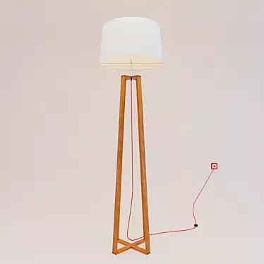 Nova Luce Alma: Elegant Floor Lamp 3D model image 1 