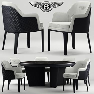 Bentley Kendal: Luxurious Table and Chairs 3D model image 1 