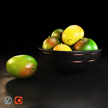 Luxury Fruit Platter Set 3D model image 1 