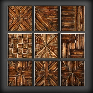 Wooden Panel Art 3D model image 1 