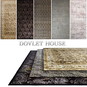Dazzle Silk and Wool Carpets by DOVLET 3D model image 1 