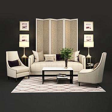Elegant Furnishings from BAKER's Thomas Pheasant Collection 3D model image 1 