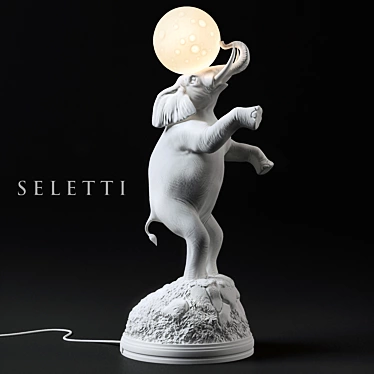 Seletti Elephant Lamp: Elegant Illumination for Any Space 3D model image 1 