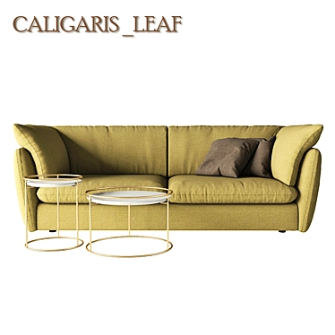 Sleek Calligaris Leaf Coffee Table 3D model image 1 