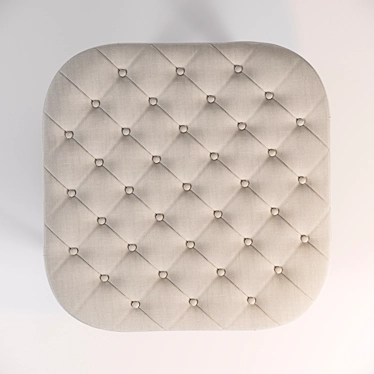 Contemporary Pouf by Alberta Salotti 3D model image 1 