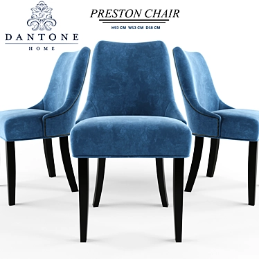 Sleek & Stylish Preston Chair 3D model image 1 