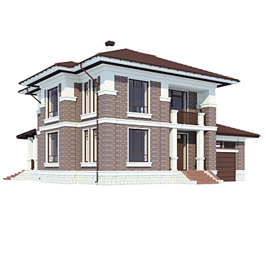 Modern Private House Design 3D model image 1 