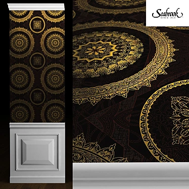 Opulent Elegance: Wallquest Wallpaper 3D model image 1 