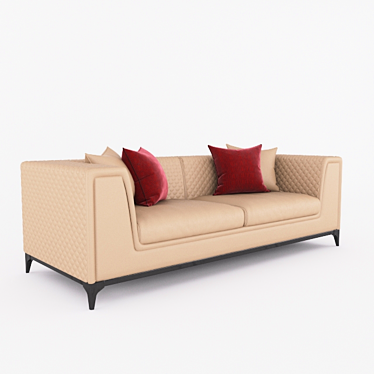 Sezer 3-Seater Sofa: Modern Comfort for Your Living Space 3D model image 1 