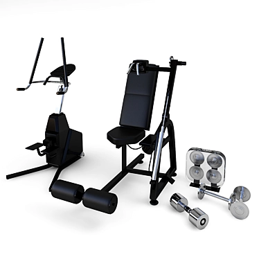 Total Body Fitness Machine 3D model image 1 