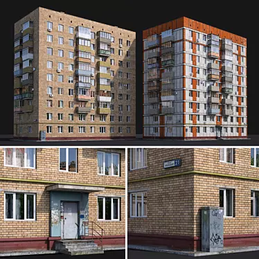 Residential Homes in Moscow | Azov St. 21 & Chongarsky Blvd. 30 3D model image 1 
