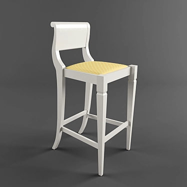 Modern Bar Stool: 3D Model & Vray Render 3D model image 1 