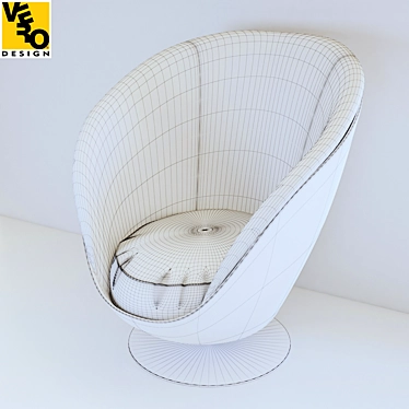 Green Tango Lounge Chair: Sleek Elegance 3D model image 1 