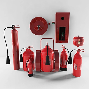 Khartoum Fire Extinguisher: Safety+Style 3D model image 1 