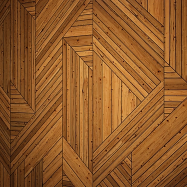 Abstract Wood Panel | 3D Max & Obj Formats 3D model image 1 